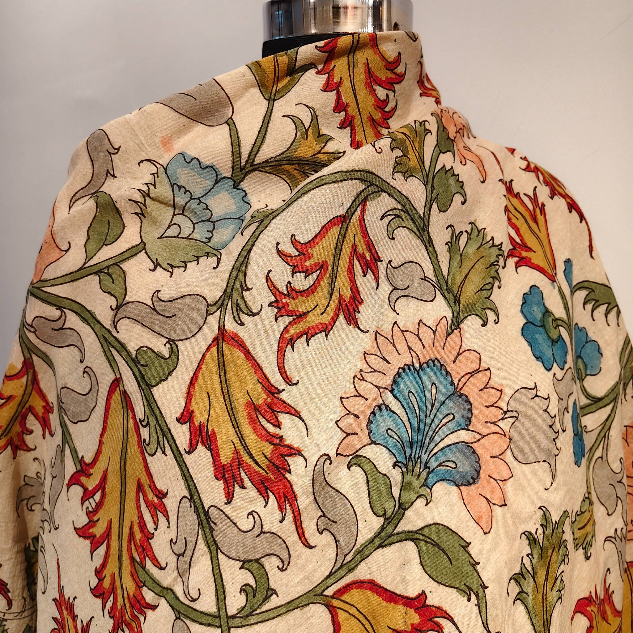 Chanderi Kalamkari Dupatta