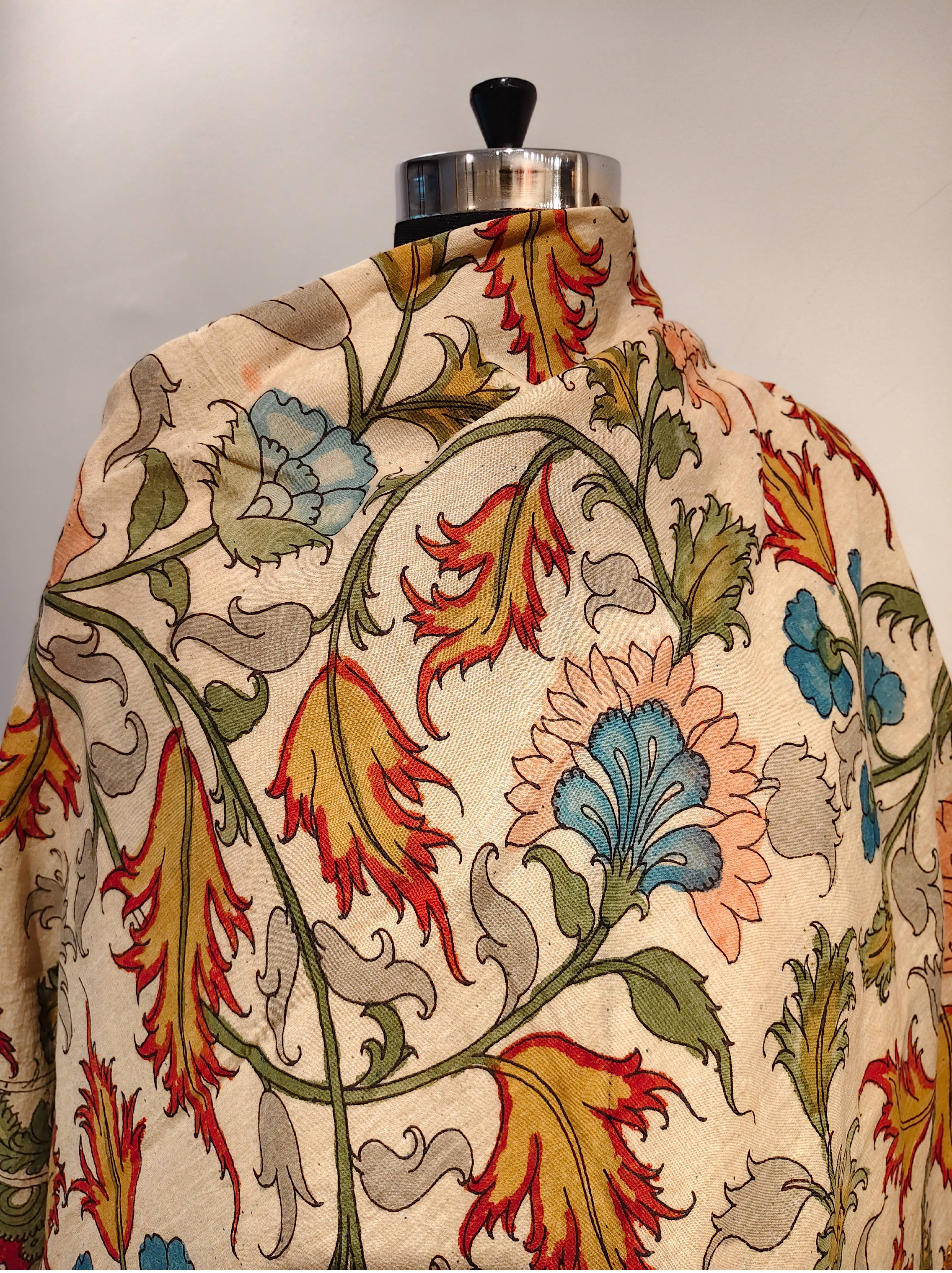 Chanderi Kalamkari Dupatta