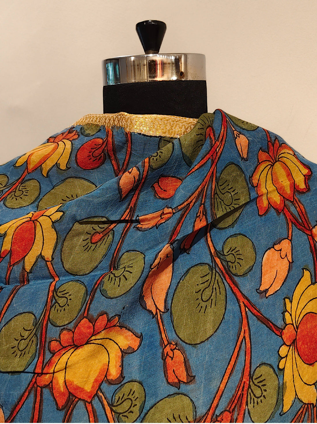 Chanderi Kalamkari Dupatta