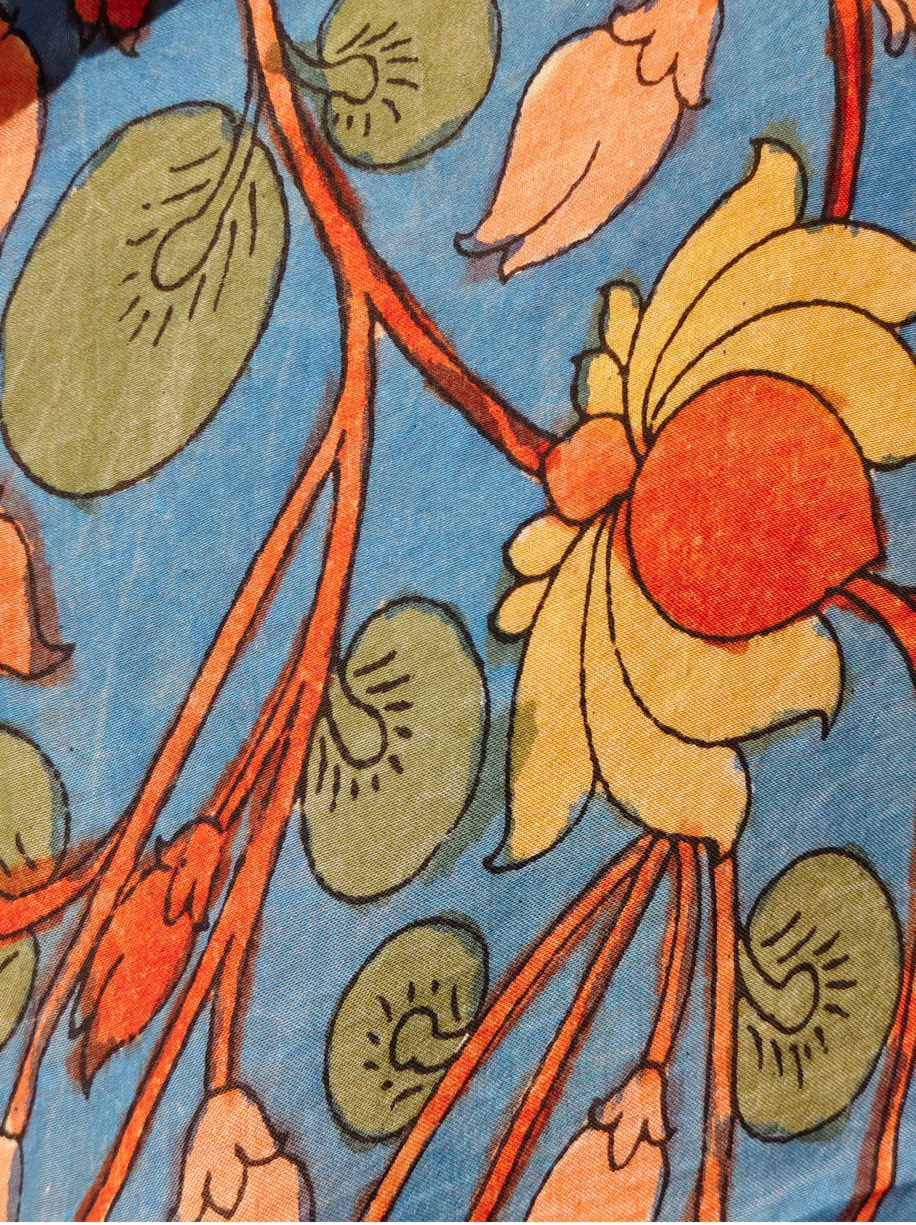 Chanderi Kalamkari Dupatta