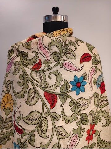 Chanderi Kalamkari Dupatta