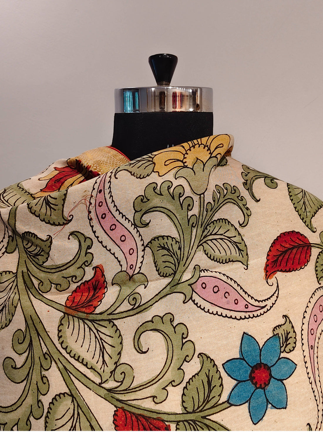 Chanderi Kalamkari Dupatta