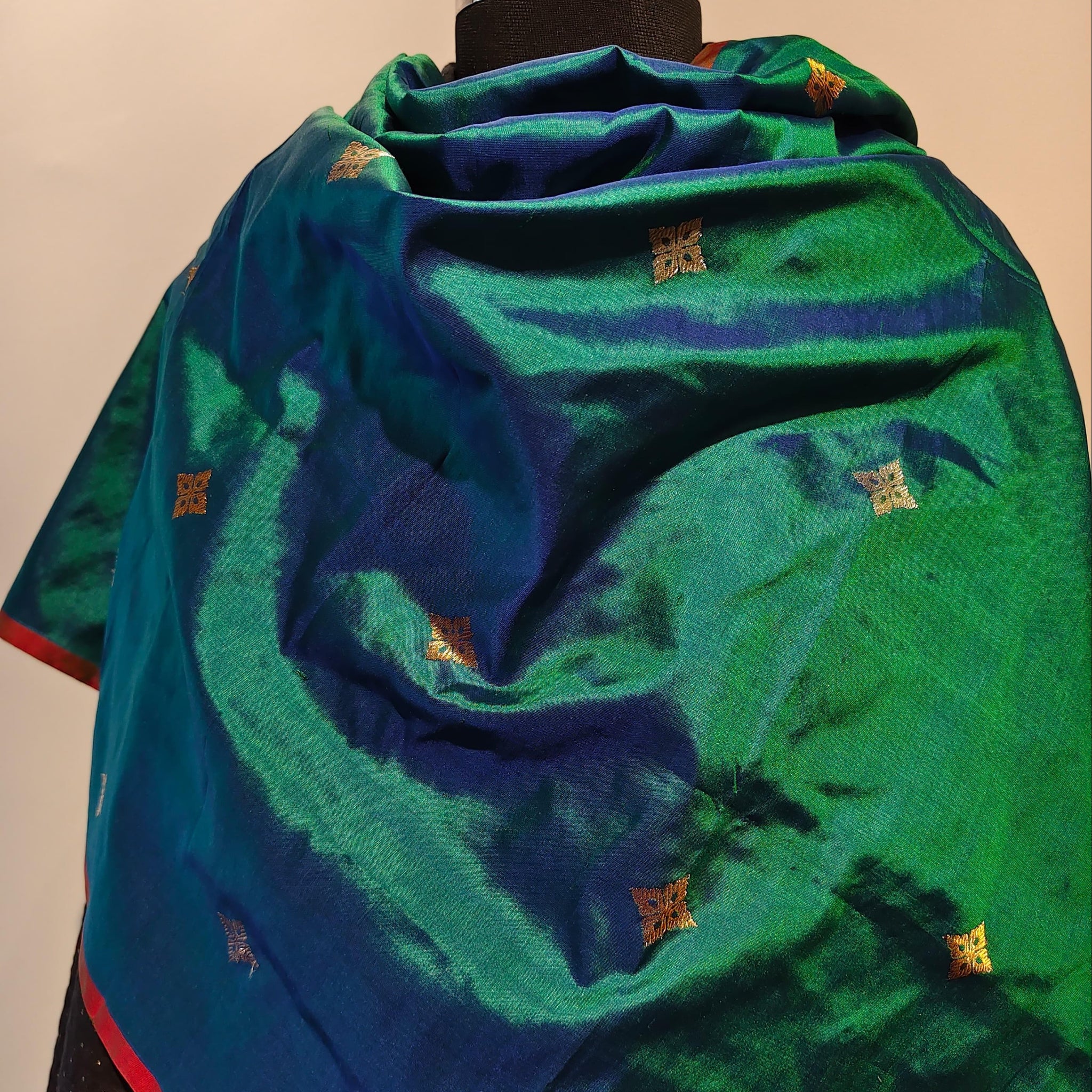 Green Banarasi Dupatta