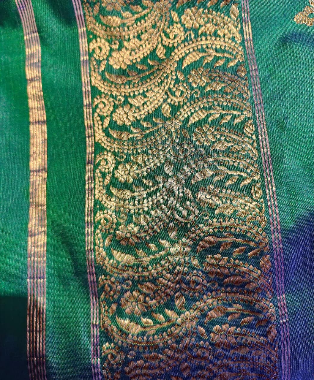 Green Banarasi Dupatta