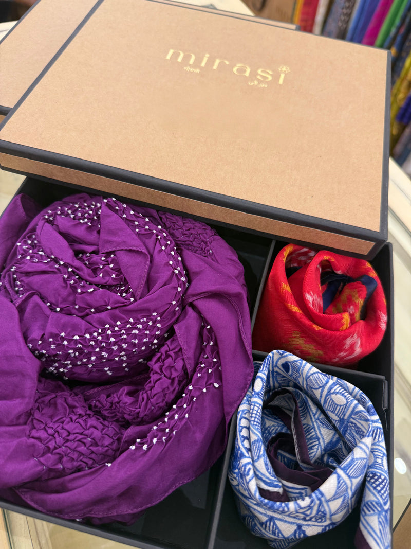 Customised Gift Box- Pocket Squares and Stoles