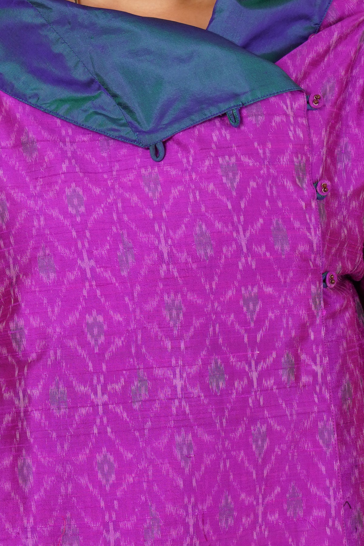 Rawsilk Ikat & Silk Reversible Cape