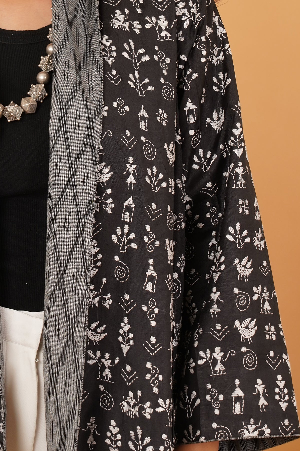 Kantha & Ikat Reversible Overlay