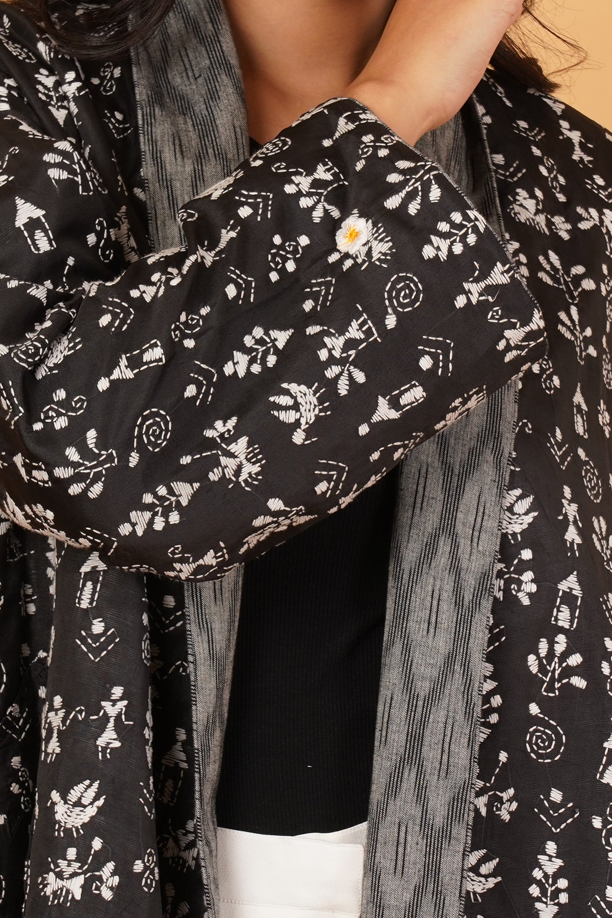 Kantha & Ikat Reversible Overlay