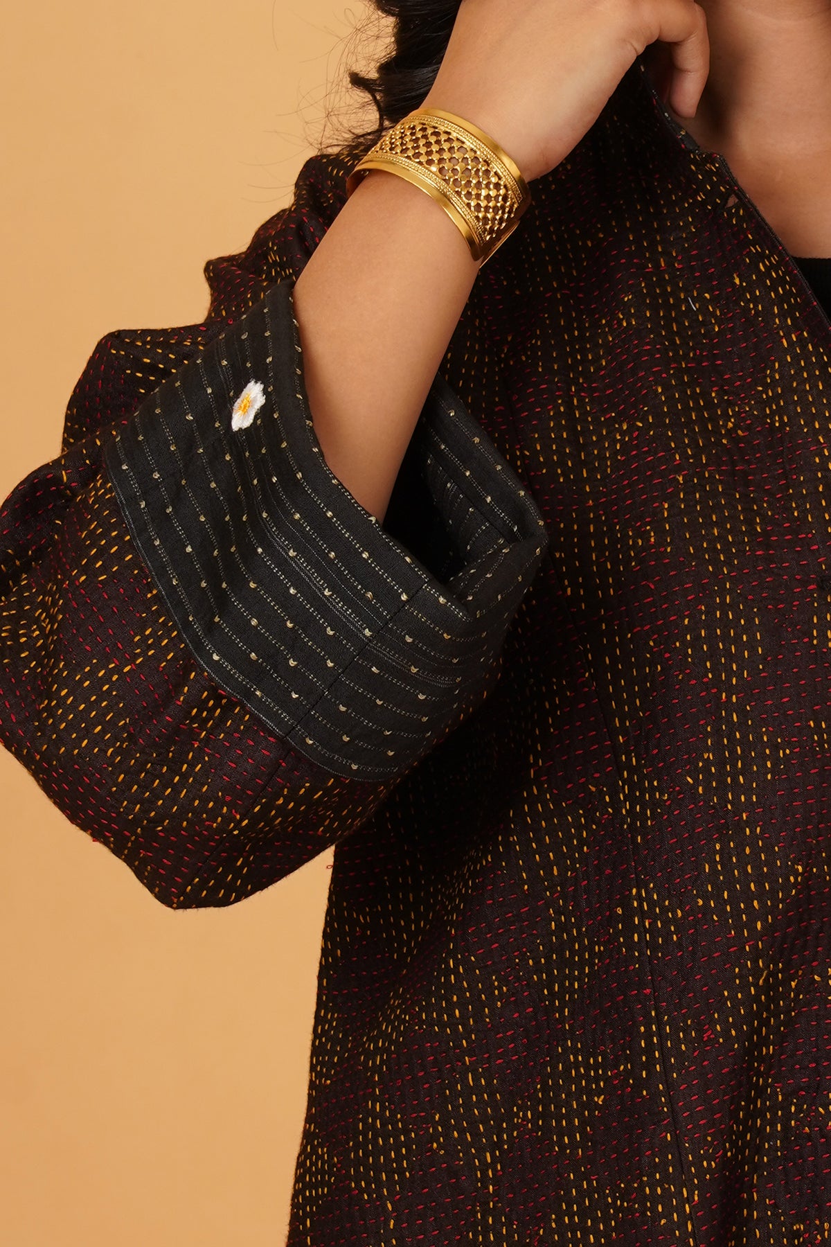 Kantha & Silk Reversible Jacket