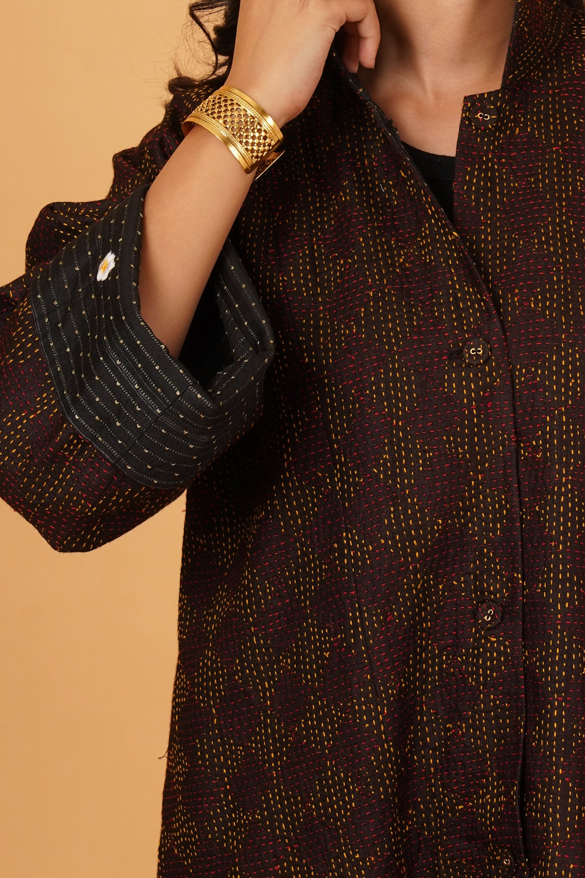 Kantha & Silk Reversible Jacket