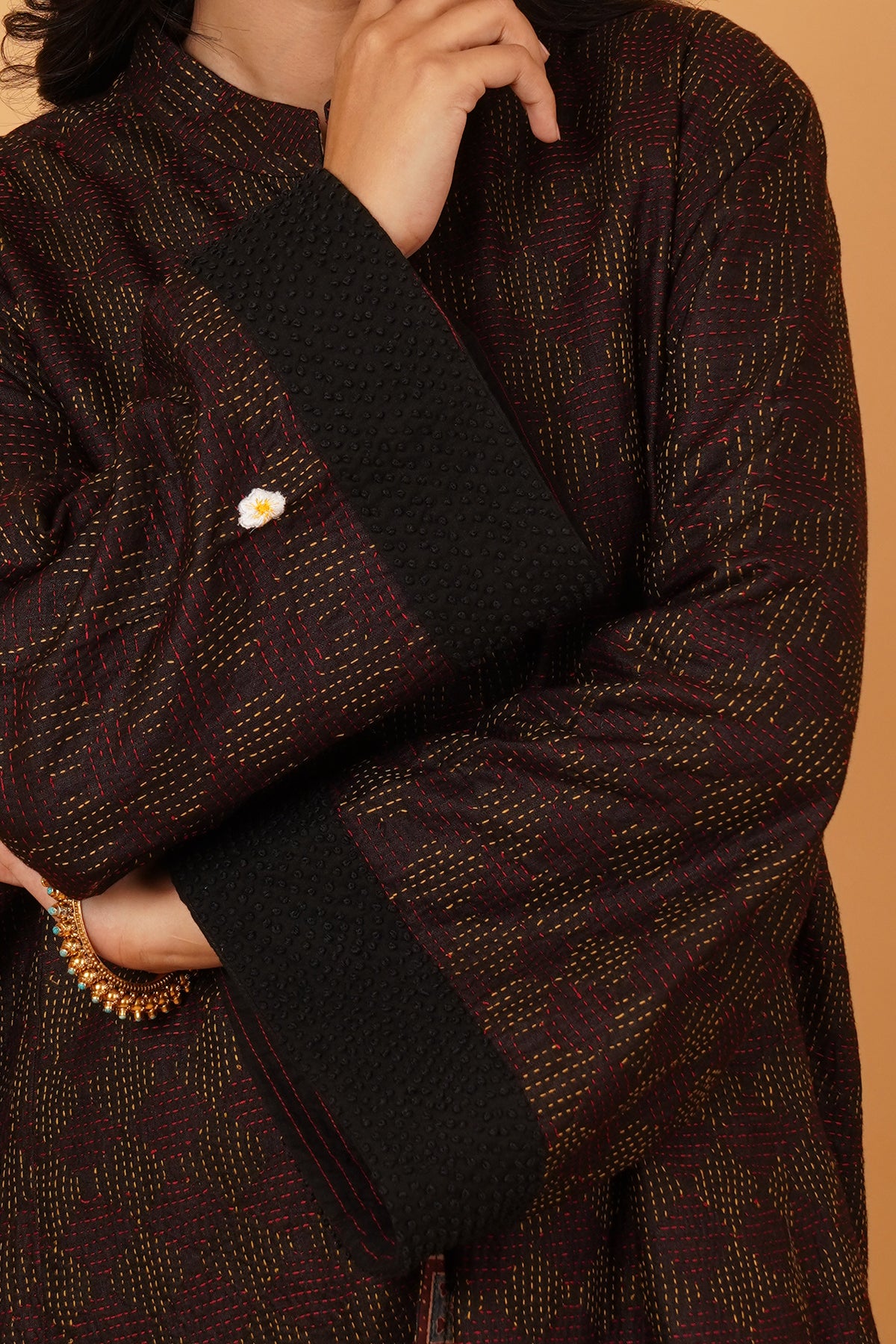 Kantha & Ajrak Reversible Jacket