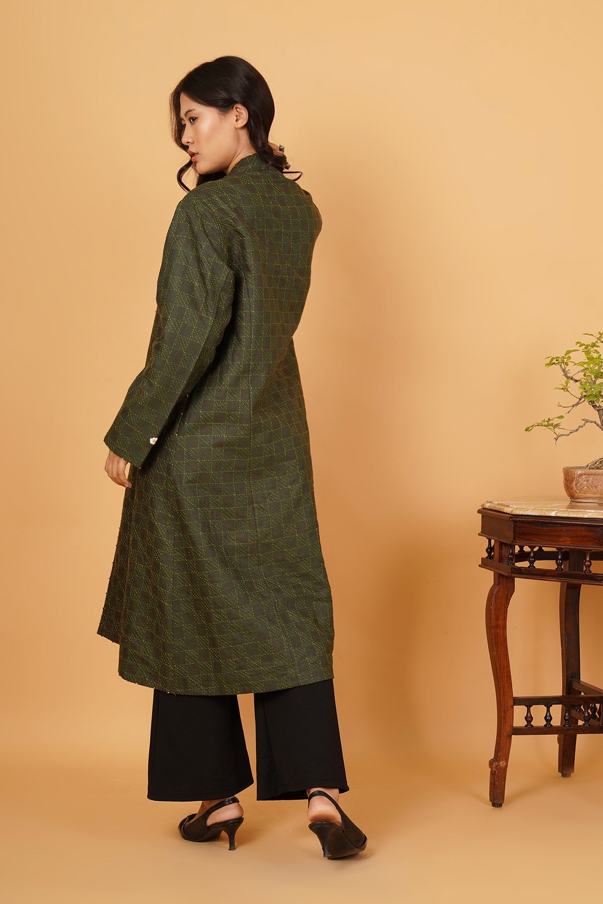 Kantha & Ikat Reversible Jacket