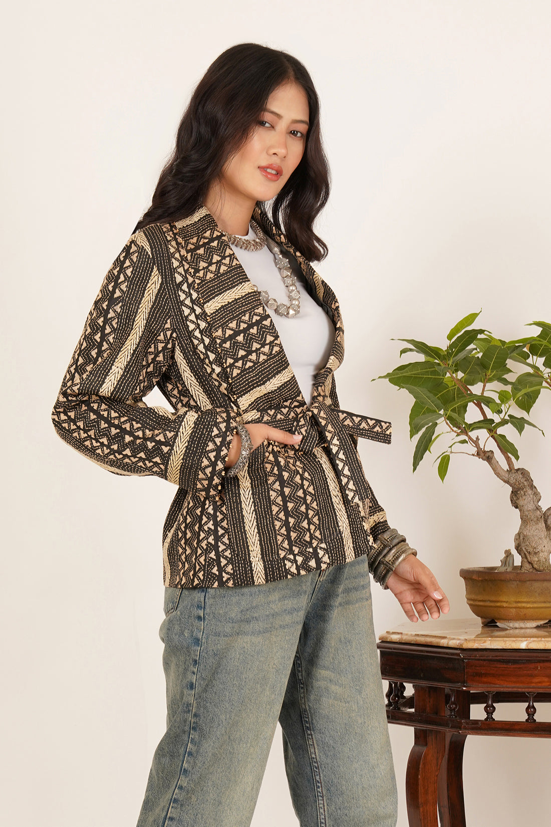 Kantha Short Jacket