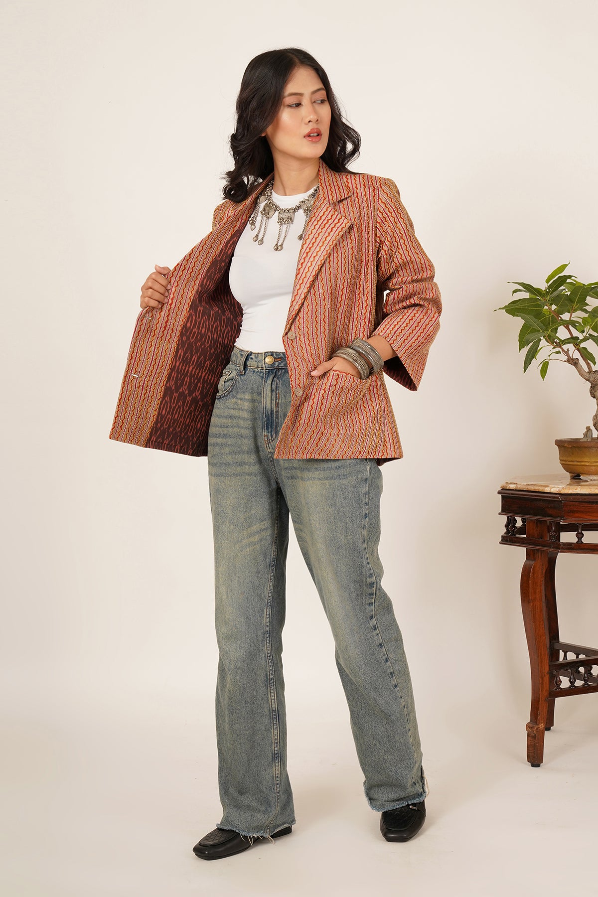 Multicolour Kantha Blazer