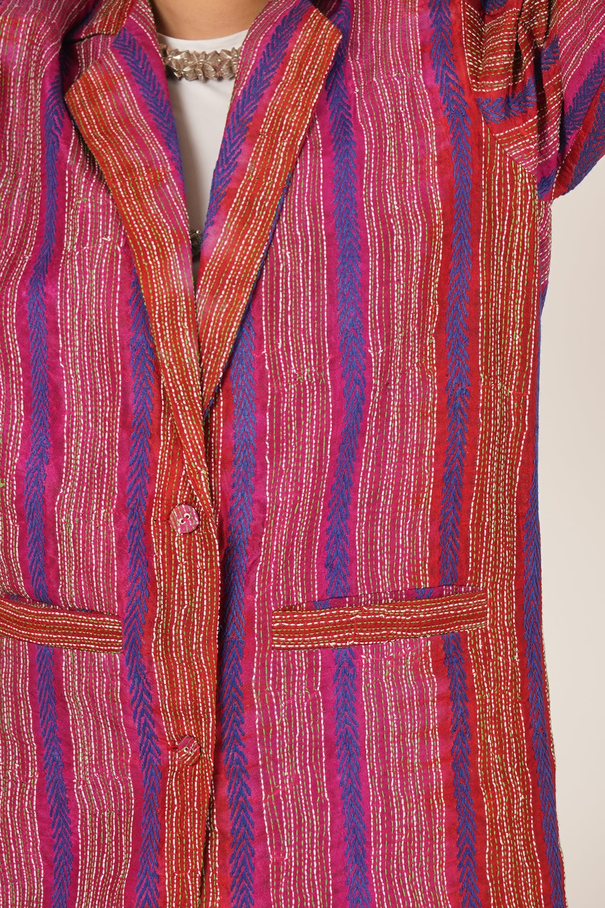 Multicolour Kantha Blazer
