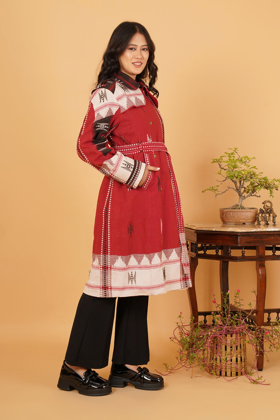 Red Kotpad Trenchcoat