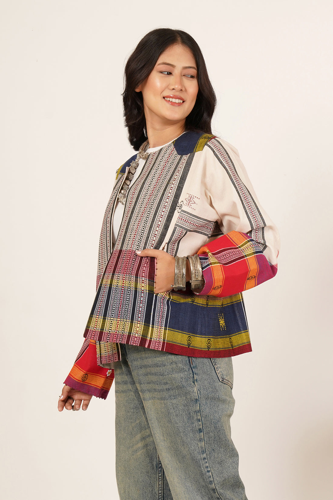 Multicolour Kotpad Trenchcoat