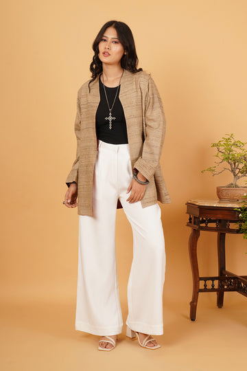 Tussar Silk & Wool Reversible Jacket