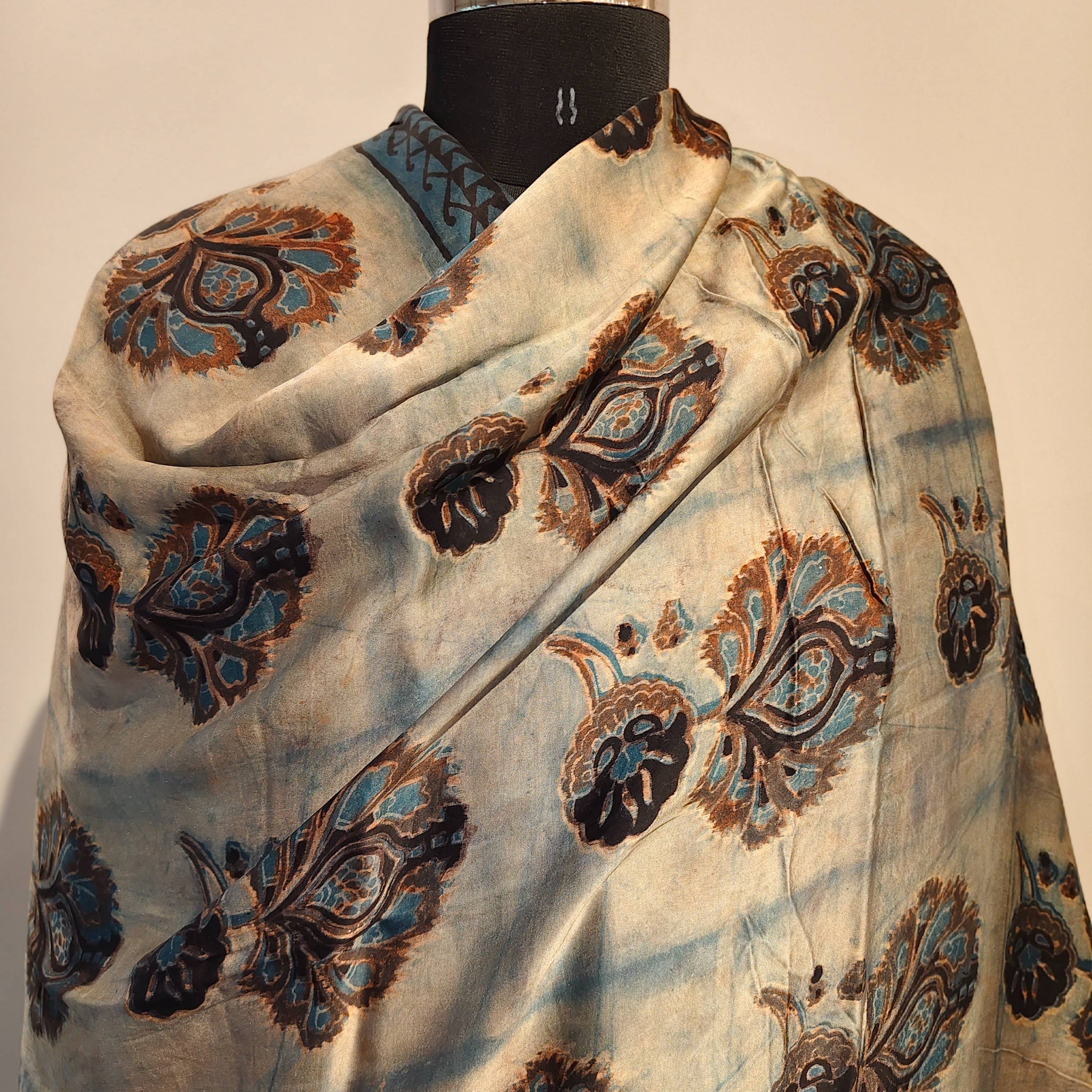 Modal Silk Dabu Dupatta