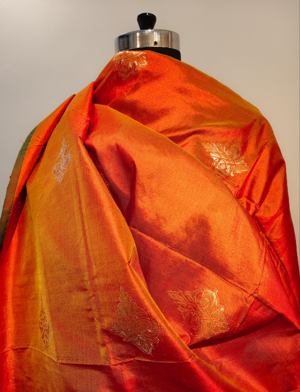 Orange Banarasi Dupatta