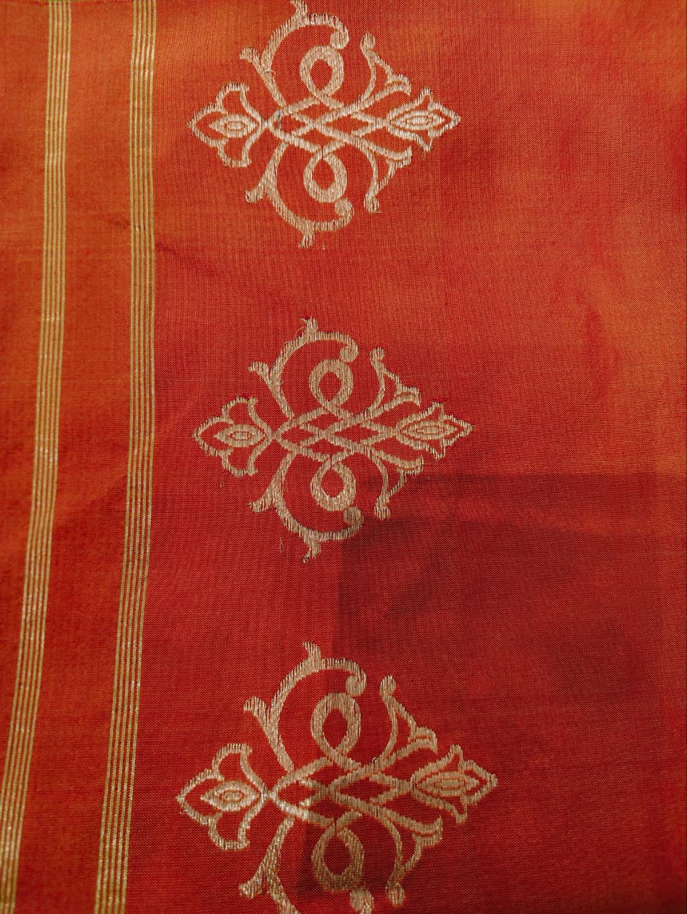 Orange Banarasi Dupatta