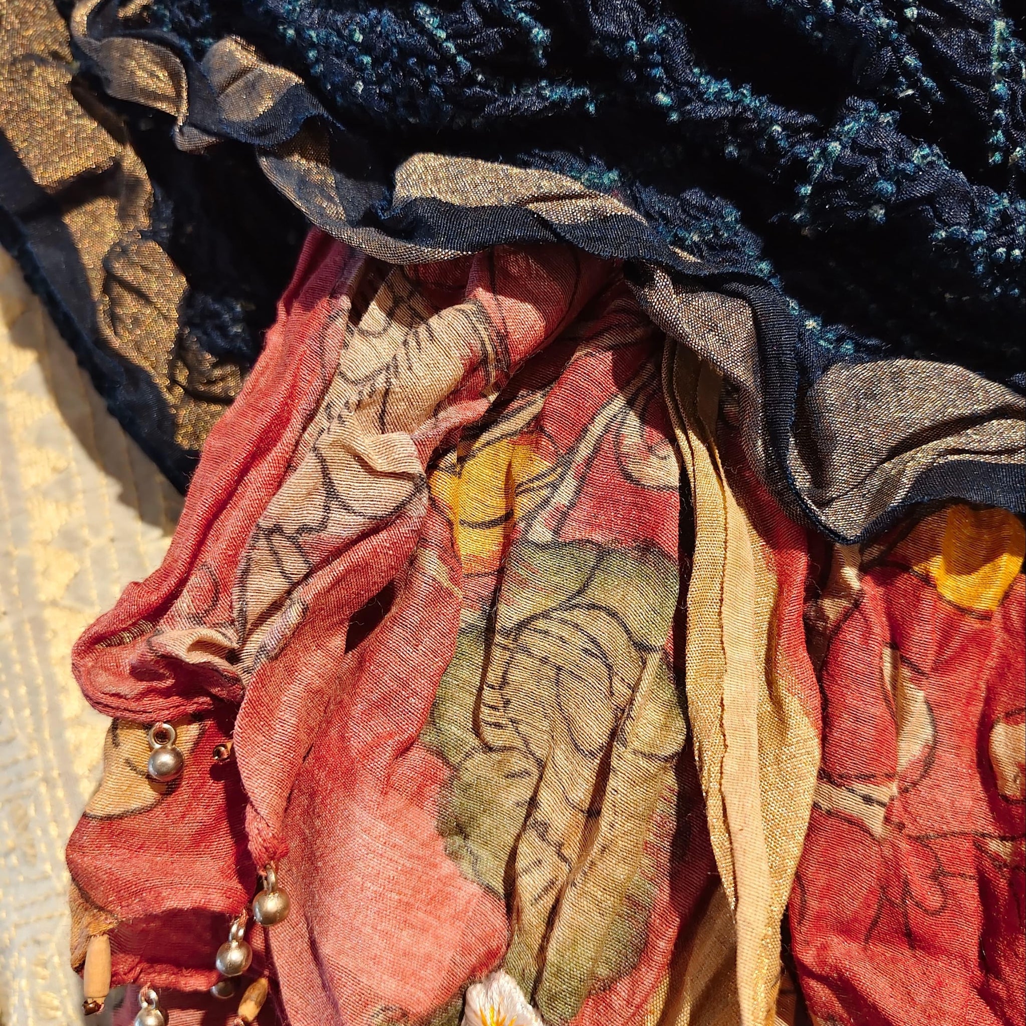 Rai Bandani & Kalamkari Dupatta