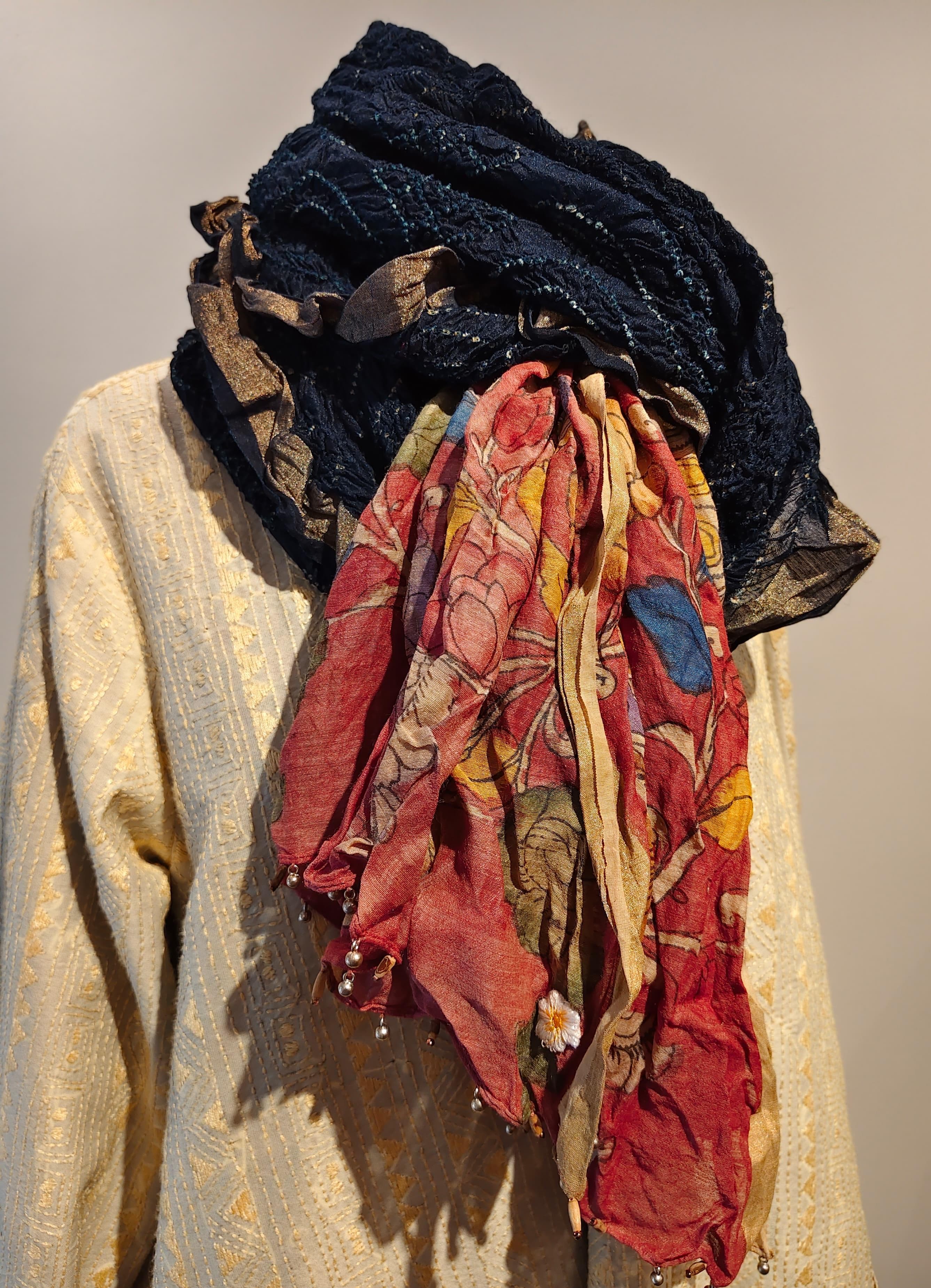 Rai Bandani & Kalamkari Dupatta