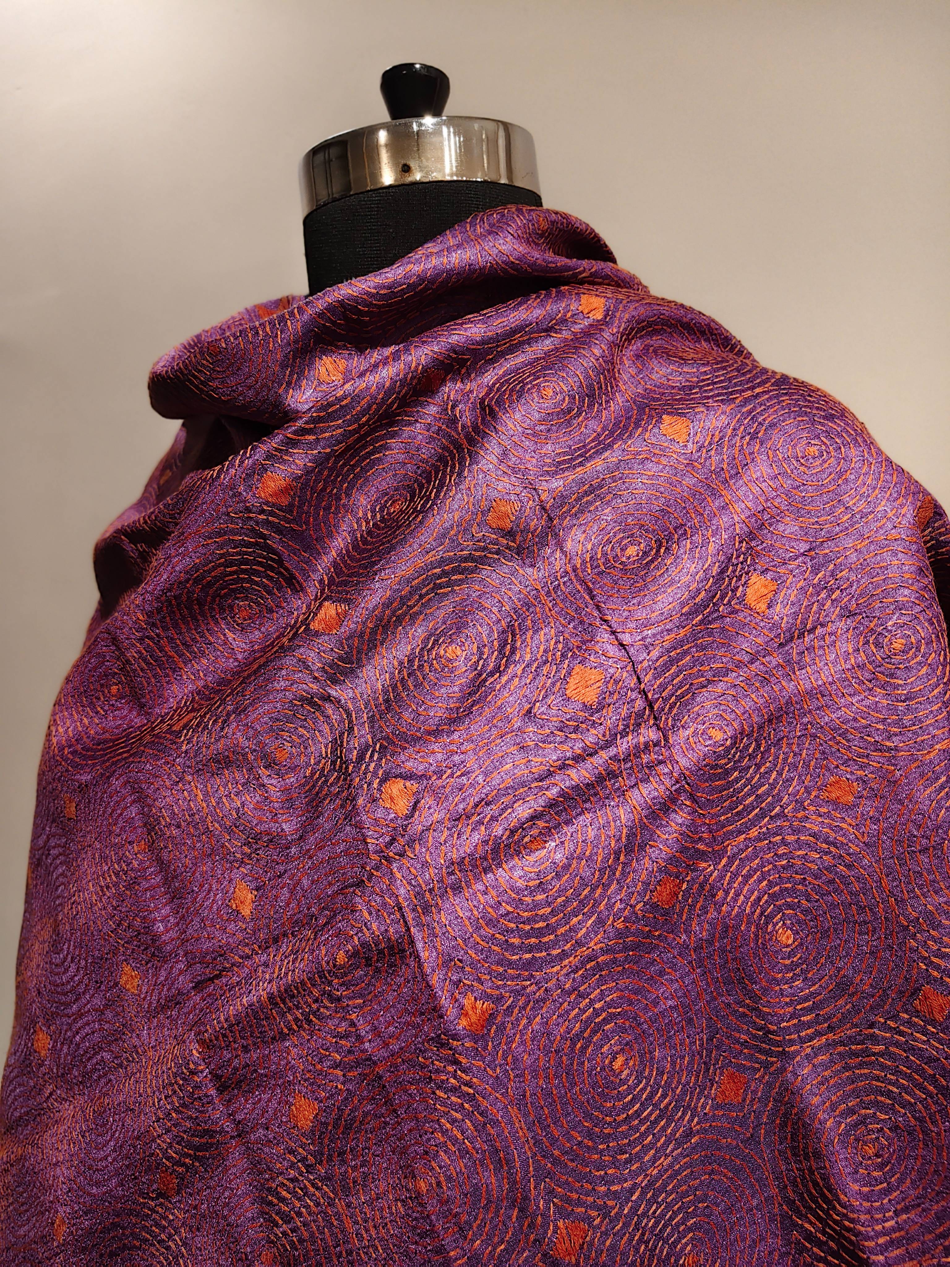 Silk Kantha Dupatta