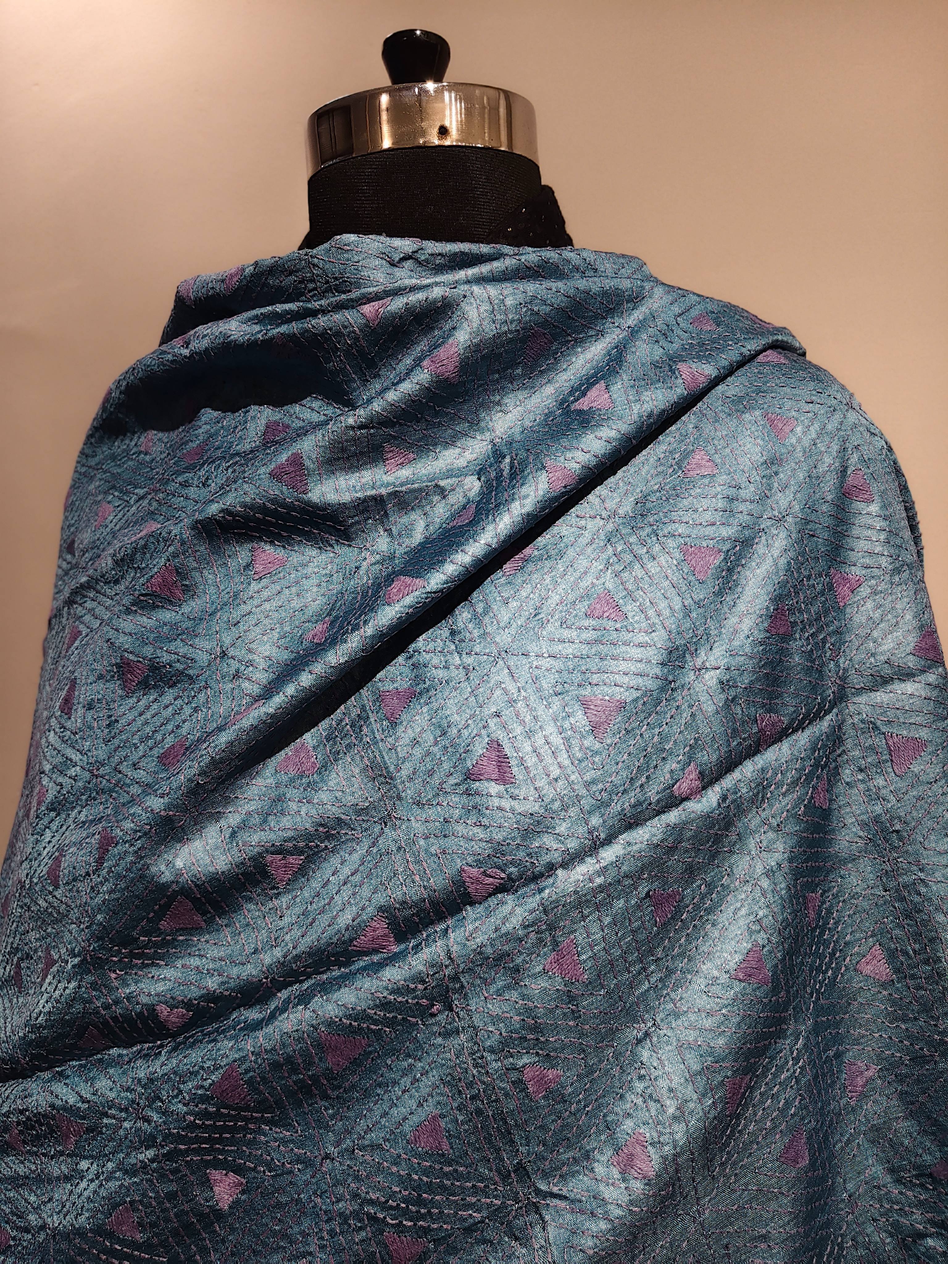 Silk Kantha Dupatta