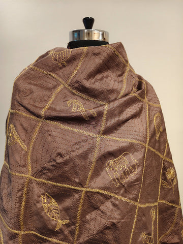 Silk Fine Kantha Dupatta