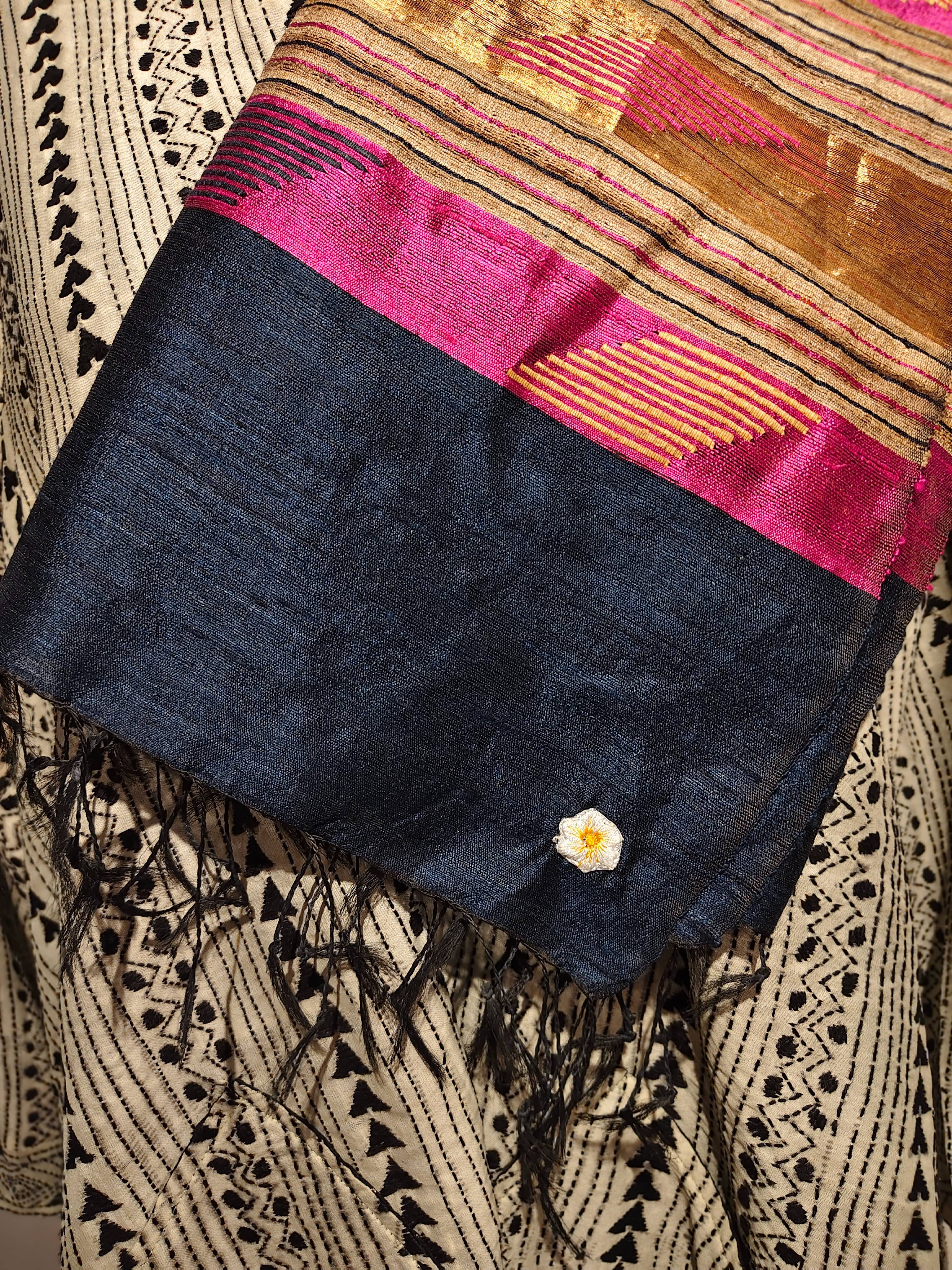 Tussar Silk Bawan Buti Dupatta