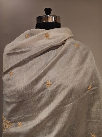 White Chikankari Dupatta