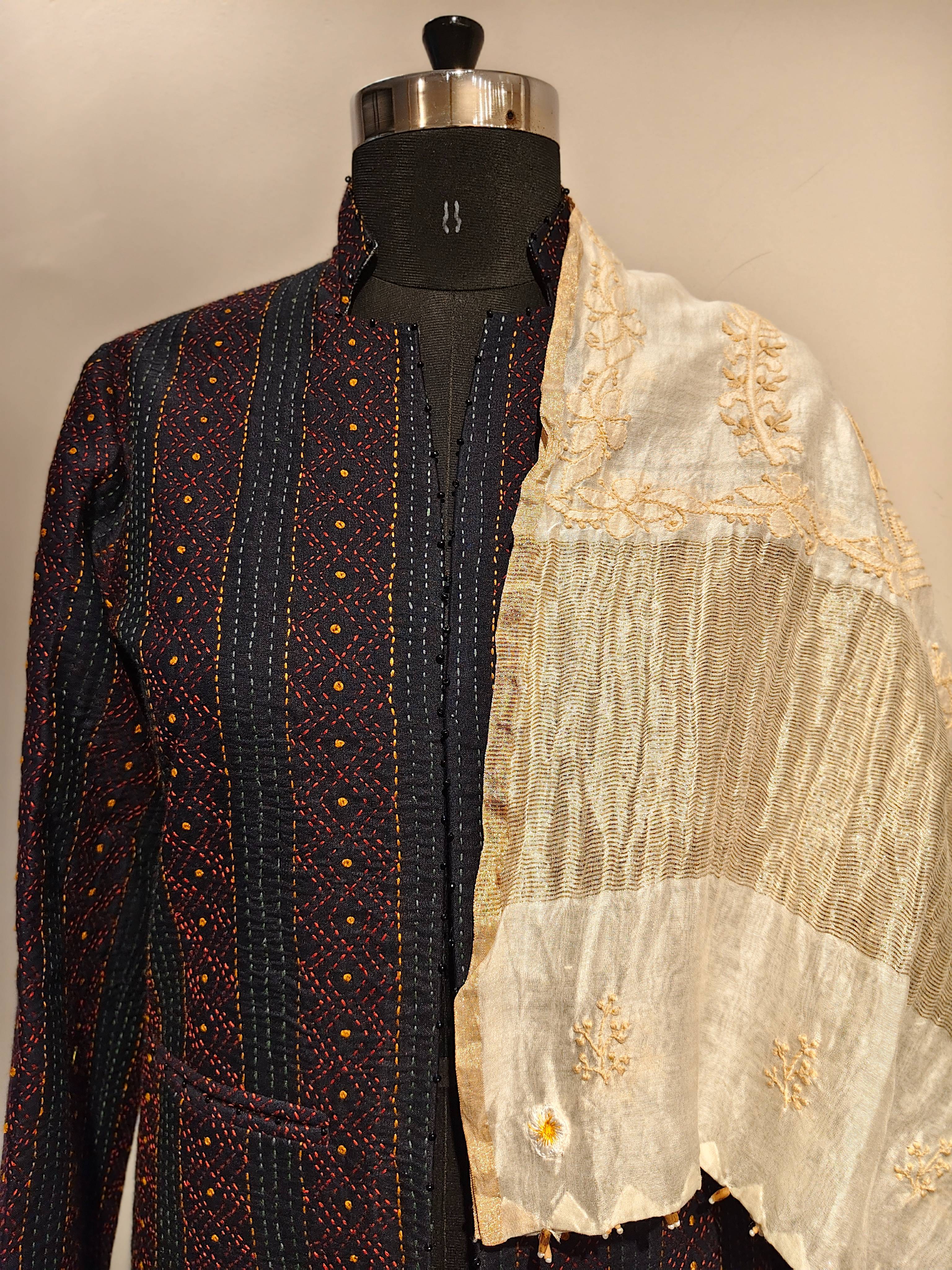 White Chikankari Dupatta