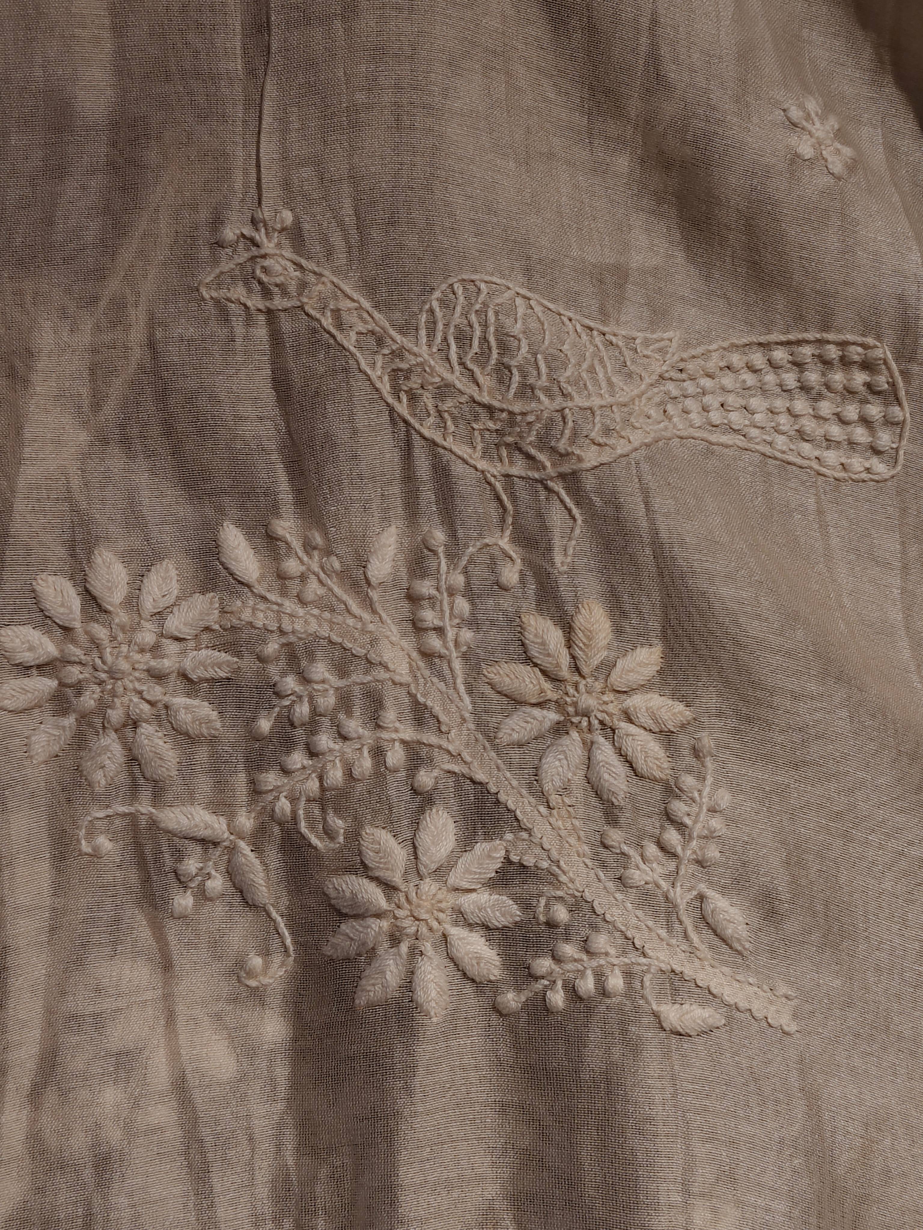 White Chikankari Dupatta